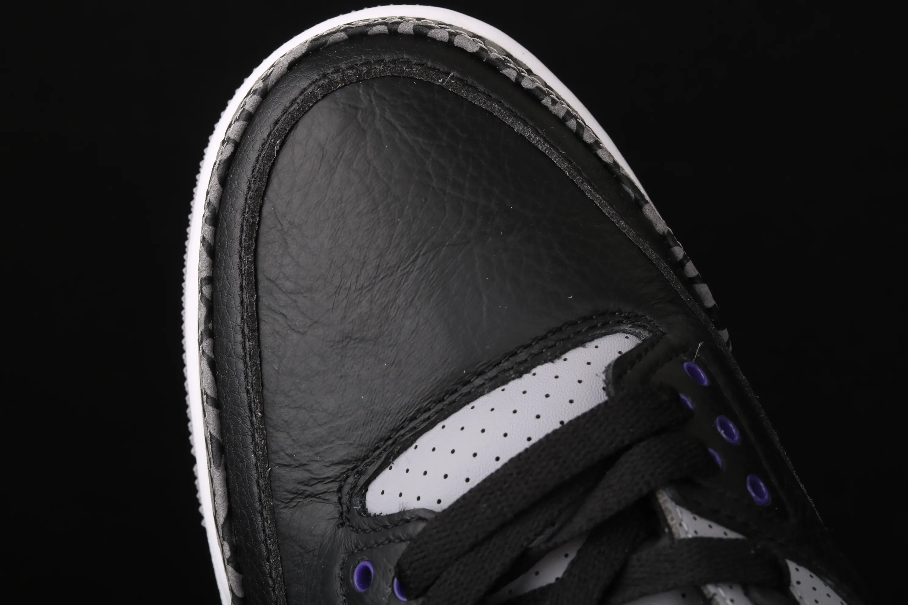 All categories Air Jordan Jordan series basketball shoes Air Jordan 3 Air Jordan 3 "Court Purple" AJ3 Joe 3 burst black and purple basketball shoes CT8532-050